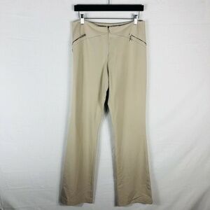 Cache Beige Tan Wide Leg Dress Pants Work Career